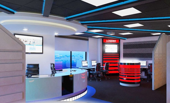 科技辦公前臺設計 科技辦公前臺設計